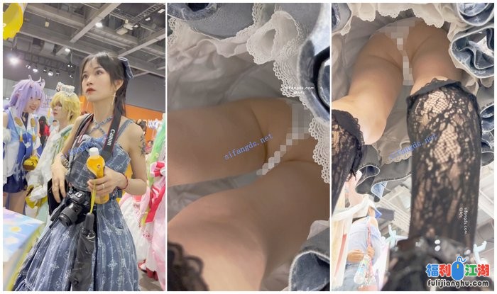 【KFC】洛丽塔裙靓女逛街·好像不开心了·白色骚窄内低角度CD[某房原版]【1.27G】